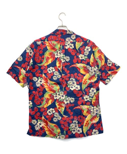 POLO RALPH LAUREN（ポロ・ラルフローレン）POLO RALPH LAUREN (ポロ・ラルフローレン) アロハシャツ ネイビー×レッド サイズ:Mの古着・服飾アイテム