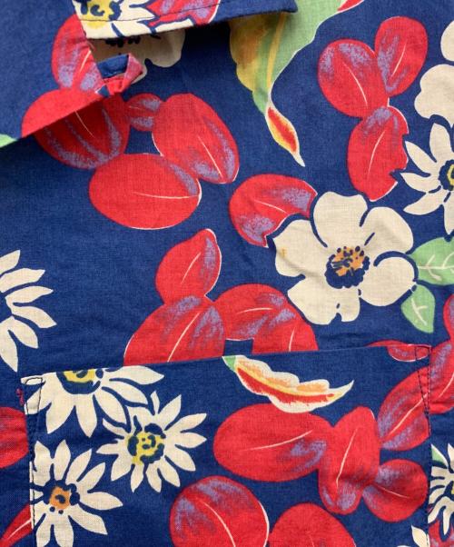 POLO RALPH LAUREN（ポロ・ラルフローレン）POLO RALPH LAUREN (ポロ・ラルフローレン) アロハシャツ ネイビー×レッド サイズ:Mの古着・服飾アイテム