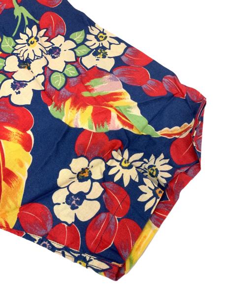 POLO RALPH LAUREN（ポロ・ラルフローレン）POLO RALPH LAUREN (ポロ・ラルフローレン) アロハシャツ ネイビー×レッド サイズ:Mの古着・服飾アイテム