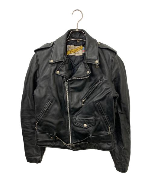 Schott（ショット）Schott (ショット) ダブルライダースジャケット ブラック サイズ:36の古着・服飾アイテム