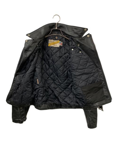 Schott（ショット）Schott (ショット) ダブルライダースジャケット ブラック サイズ:36の古着・服飾アイテム