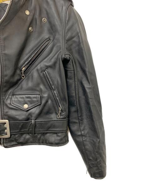 Schott（ショット）Schott (ショット) ダブルライダースジャケット ブラック サイズ:36の古着・服飾アイテム