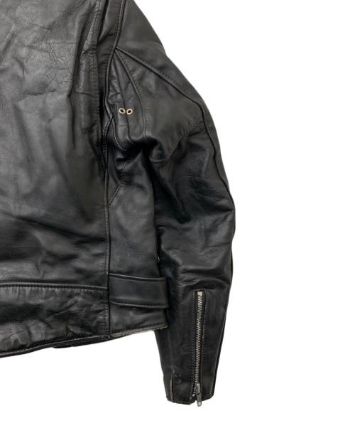 Schott（ショット）Schott (ショット) ダブルライダースジャケット ブラック サイズ:36の古着・服飾アイテム