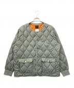 TAIONタイオン）の古着「クルーネックダウンジャケット」｜グリーン