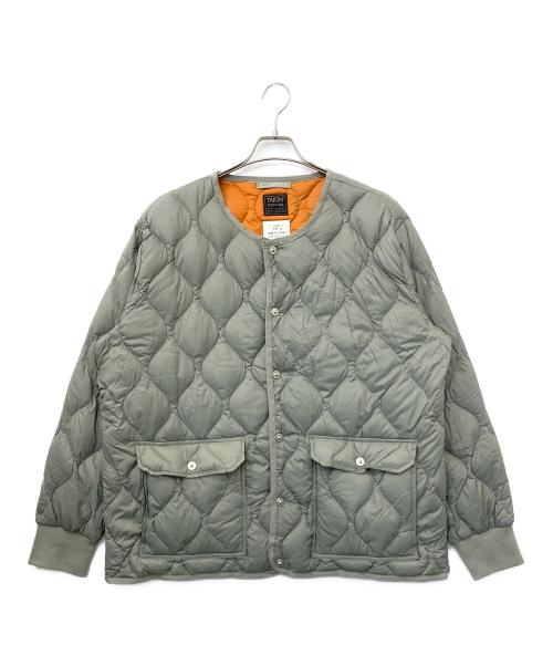 TAION（タイオン）TAION (タイオン) クルーネックダウンジャケット グリーン サイズ:XLの古着・服飾アイテム
