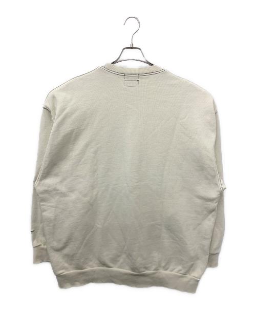 NAUTICA（ノーティカ）NAUTICA (ノーティカ) Pigment Dyed Arch Logo Sweatshirt アイボリー サイズ:XLの古着・服飾アイテム
