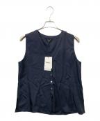 theoryセオリー）の古着「ノースリーブブラウス」｜ネイビー