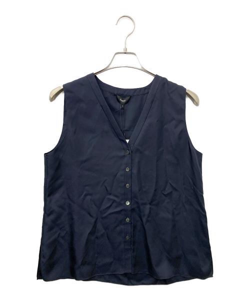 theory（セオリー）theory (セオリー) ノースリーブブラウス ネイビー サイズ:Mの古着・服飾アイテム