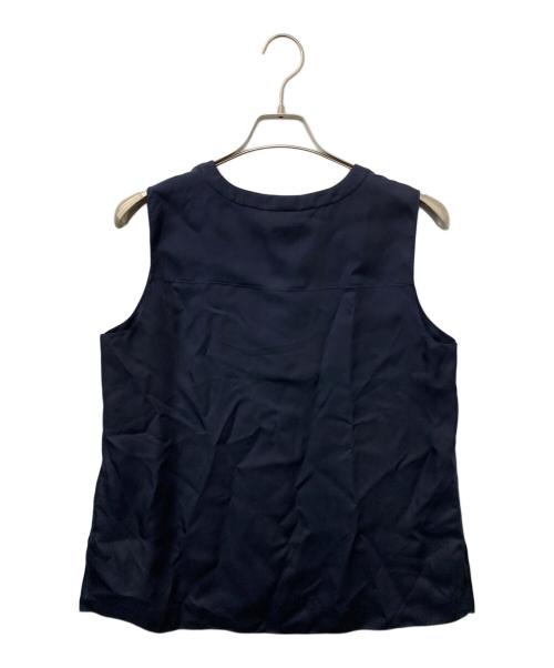 theory（セオリー）theory (セオリー) ノースリーブブラウス ネイビー サイズ:Mの古着・服飾アイテム