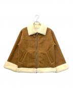 boutique ordinaryブティークオーディナリー）の古着「フェイクファームートンジャケット」｜ブラウン