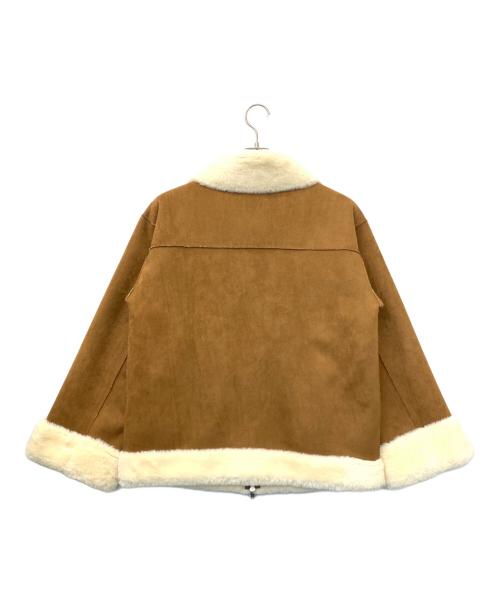 boutique ordinary（ブティークオーディナリー）Boutique Ordinary (ブティークオーディナリー) フェイクファームートンジャケット ブラウン サイズ:FREEの古着・服飾アイテム