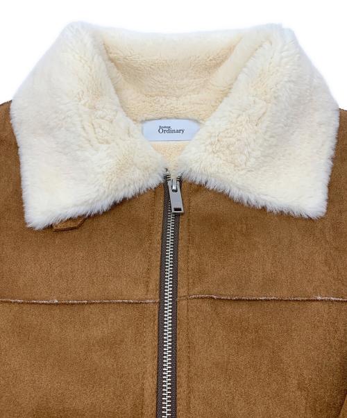 boutique ordinary（ブティークオーディナリー）Boutique Ordinary (ブティークオーディナリー) フェイクファームートンジャケット ブラウン サイズ:FREEの古着・服飾アイテム