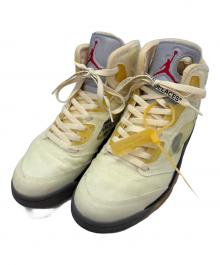 NIKE×OFFWHITE（ナイキ×オフホワイト）の古着「Air Jordan 5 "Sail"」｜イエロー