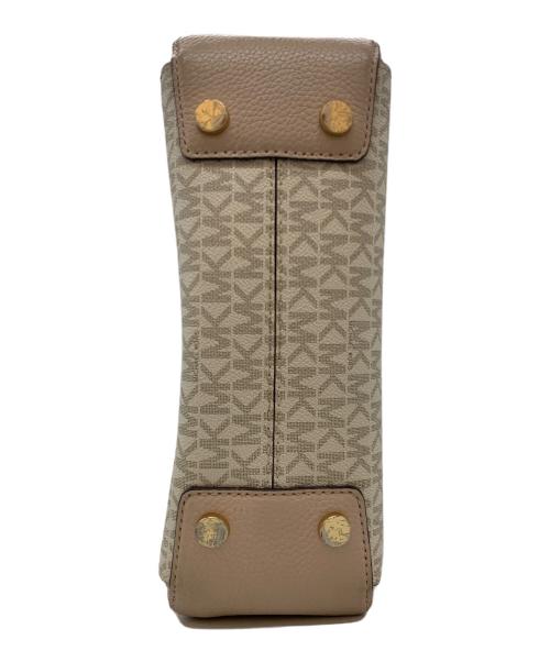 MICHAEL KORS（マイケル・コース）MICHAEL KORS (マイケル・コース) 2WAYバッグ ホワイト×ピンクの古着・服飾アイテム