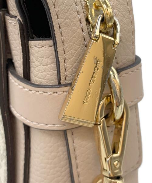 MICHAEL KORS（マイケル・コース）MICHAEL KORS (マイケル・コース) 2WAYバッグ ホワイト×ピンクの古着・服飾アイテム
