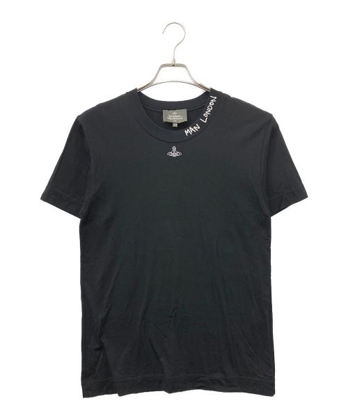 Vivienne Westwood man（ヴィヴィアン ウェストウッド マン）Vivienne Westwood man (ヴィヴィアン ウェストウッド マン) オーブロゴTシャツ ブラック サイズ:44の古着・服飾アイテム