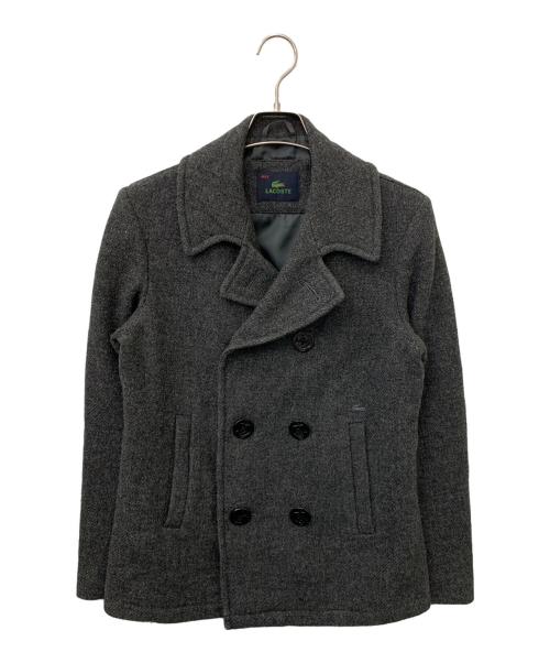 LACOSTE（ラコステ）LACOSTE (ラコステ) ウールPコート グレー サイズ:48の古着・服飾アイテム