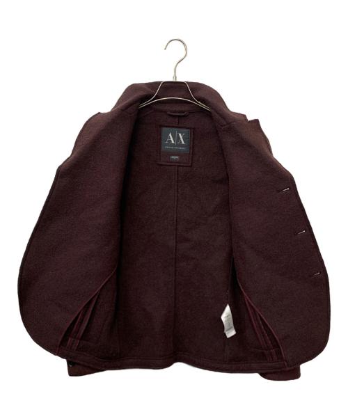 ARMANI EXCHANGE（アルマーニ エクスチェンジ）ARMANI EXCHANGE (アルマーニ エクスチェンジ) ウール混コート レッド サイズ:Sの古着・服飾アイテム