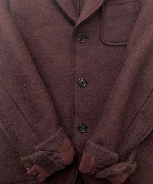 ARMANI EXCHANGE（アルマーニ エクスチェンジ）ARMANI EXCHANGE (アルマーニ エクスチェンジ) ウール混コート レッド サイズ:Sの古着・服飾アイテム