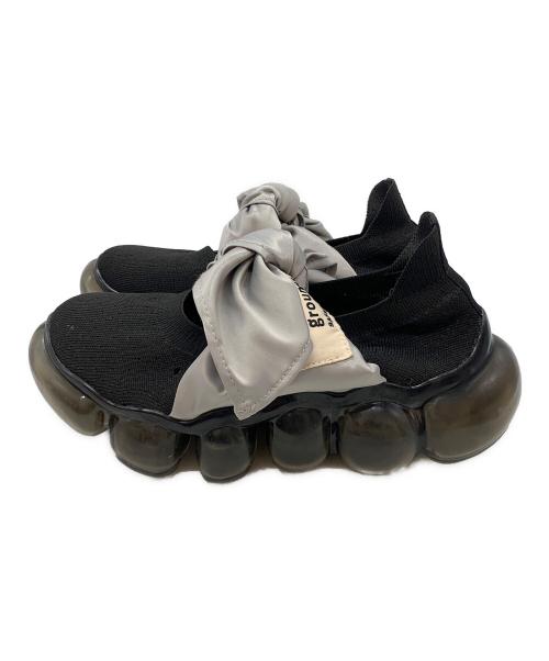 grounds（グラウンズ）grounds (グラウンズ) JEWELRY HANKIE PUMPS ブラック サイズ:25の古着・服飾アイテム