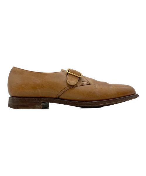 Crockett & Jones（クロケット＆ジョーンズ）Crockett & Jones (クロケット＆ジョーンズ) シングルモンクストラップシューズ ブラウン サイズ:70Cの古着・服飾アイテム