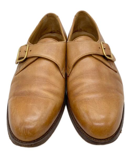 Crockett & Jones（クロケット＆ジョーンズ）Crockett & Jones (クロケット＆ジョーンズ) シングルモンクストラップシューズ ブラウン サイズ:70Cの古着・服飾アイテム