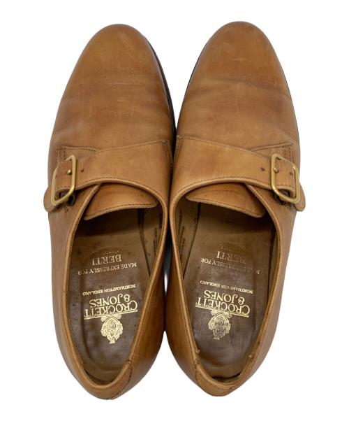 Crockett & Jones（クロケット＆ジョーンズ）Crockett & Jones (クロケット＆ジョーンズ) シングルモンクストラップシューズ ブラウン サイズ:70Cの古着・服飾アイテム