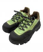 ROMBAUTロンバート）の古着「ボリュームソールステッチスニーカー」｜グリーン