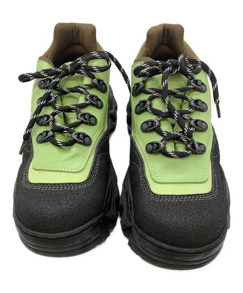 ROMBAUT（ロンバート）ROMBAUT (ロンバート) ボリュームソールステッチスニーカー グリーン サイズ:41の古着・服飾アイテム