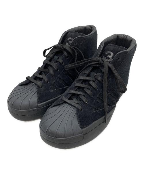 Y-3（ワイスリー）Y-3 (ワイスリー) ハイカットスニーカー ブラック サイズ:24.5の古着・服飾アイテム