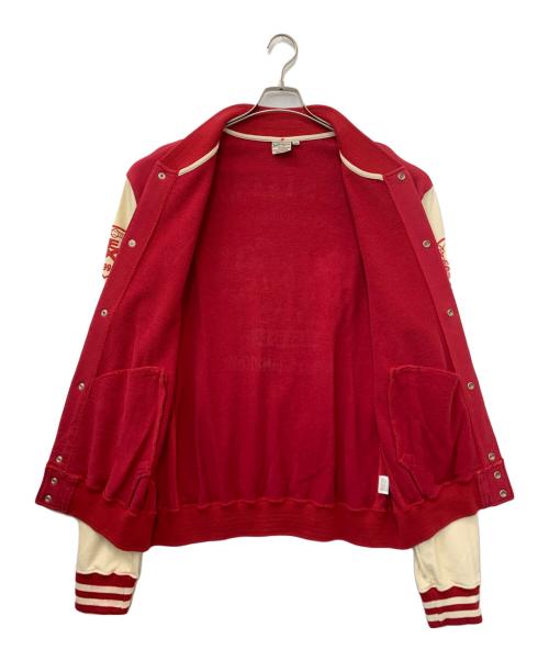 TED COMPANY（テッドカンパニー）TED COMPANY (テッドカンパニー) スタジャン レッド×アイボリー サイズ:XXLの古着・服飾アイテム