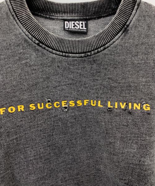 DIESEL（ディーゼル）DIESEL (ディーゼル) スウェット グレー サイズ:Mの古着・服飾アイテム