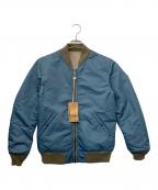 AVIREXアヴィレックス）の古着「リバーシブルMA-1ジャケット」｜ブルー×グレー