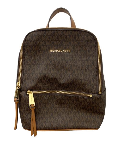 MICHAEL KORS（マイケル・コース）MICHAEL KORS (マイケル・コース) リュック ブラウンの古着・服飾アイテム