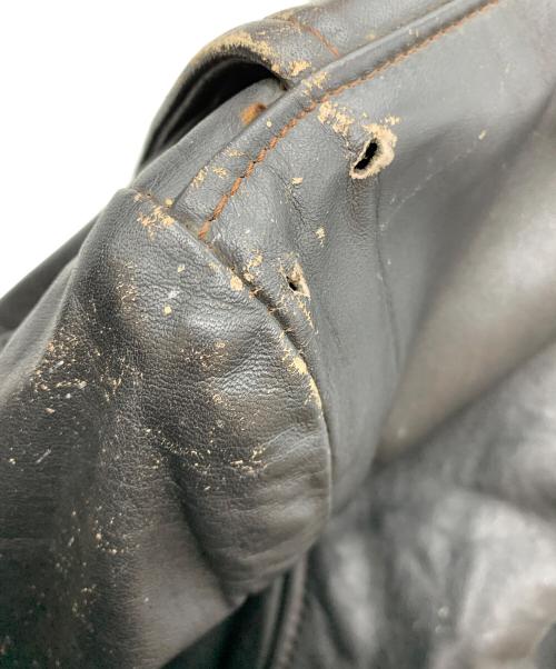 BROOKS（ブルックス）BROOKS (ブルックス) 80's レザージャケット ブラック サイズ:38の古着・服飾アイテム