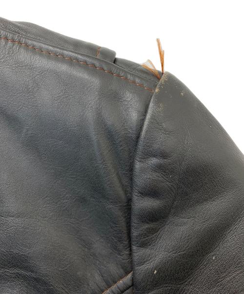 BROOKS（ブルックス）BROOKS (ブルックス) 80's レザージャケット ブラック サイズ:38の古着・服飾アイテム