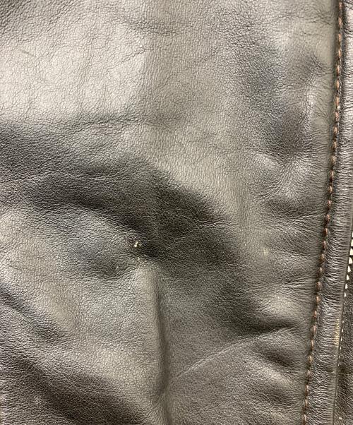 BROOKS（ブルックス）BROOKS (ブルックス) 80's レザージャケット ブラック サイズ:38の古着・服飾アイテム