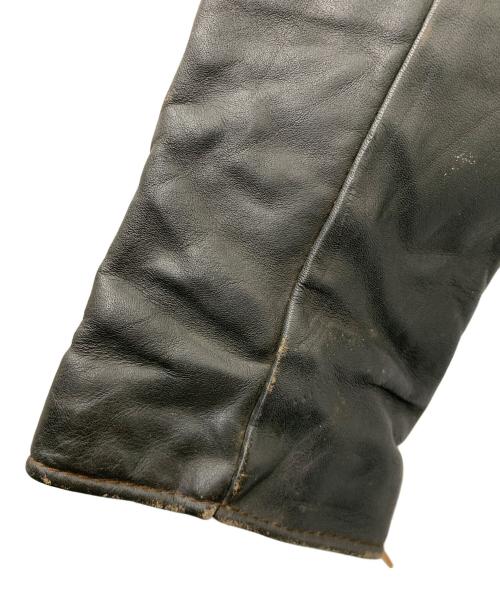 BROOKS（ブルックス）BROOKS (ブルックス) 80's レザージャケット ブラック サイズ:38の古着・服飾アイテム