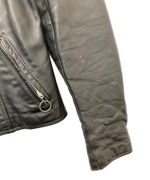 BROOKS（ブルックス）BROOKS (ブルックス) 80's レザージャケット ブラック サイズ:38の古着・服飾アイテム