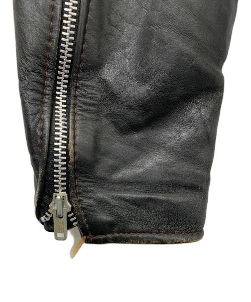 BROOKS（ブルックス）BROOKS (ブルックス) 80's レザージャケット ブラック サイズ:38の古着・服飾アイテム