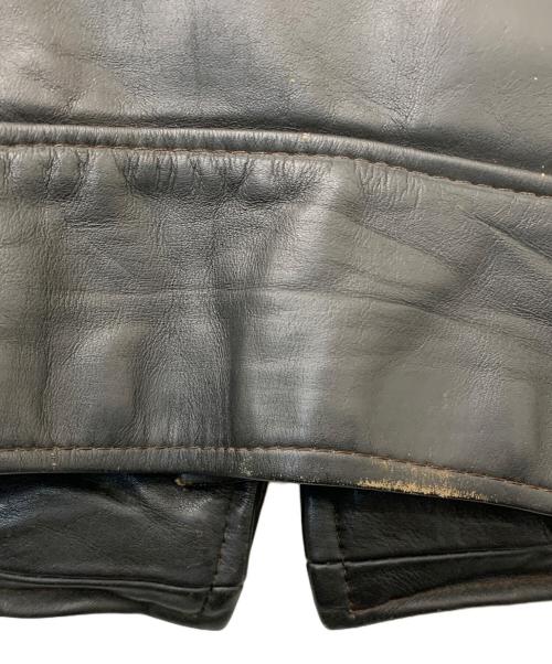 BROOKS（ブルックス）BROOKS (ブルックス) 80's レザージャケット ブラック サイズ:38の古着・服飾アイテム