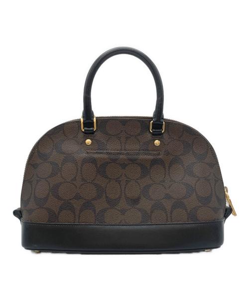 COACH（コーチ）COACH (コーチ) ハンドバッグ ブラウン×ブラックの古着・服飾アイテム