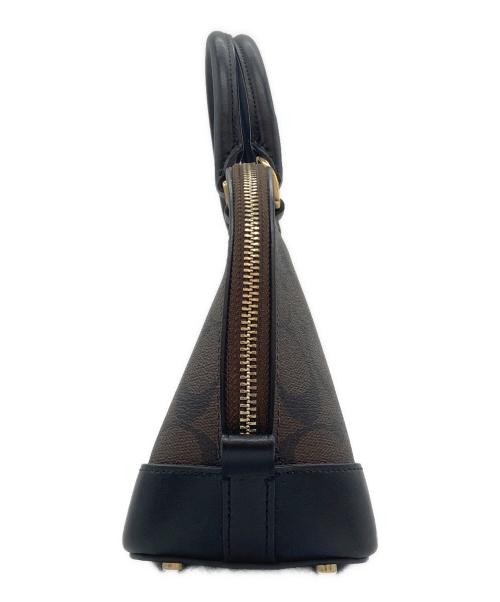 COACH（コーチ）COACH (コーチ) ハンドバッグ ブラウン×ブラックの古着・服飾アイテム