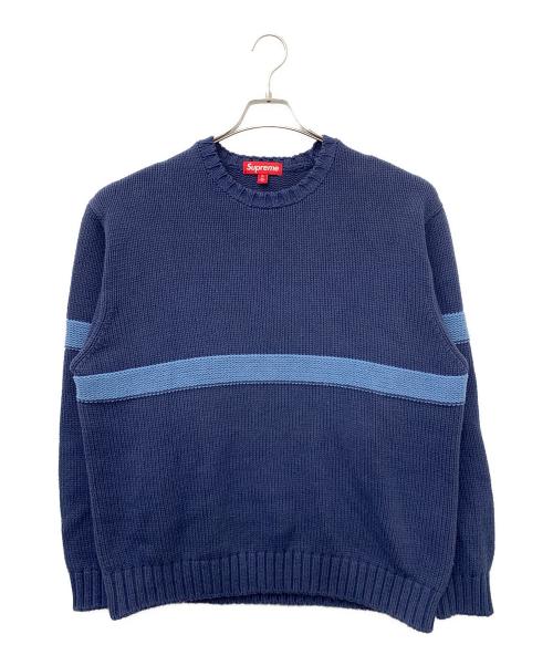 SUPREME（シュプリーム）Supreme (シュプリーム) Tonal Applique Sweater ネイビー サイズ:XLの古着・服飾アイテム