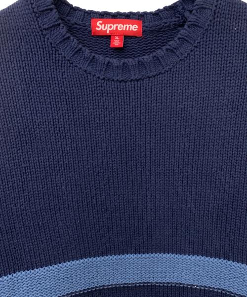 SUPREME（シュプリーム）Supreme (シュプリーム) Tonal Applique Sweater ネイビー サイズ:XLの古着・服飾アイテム