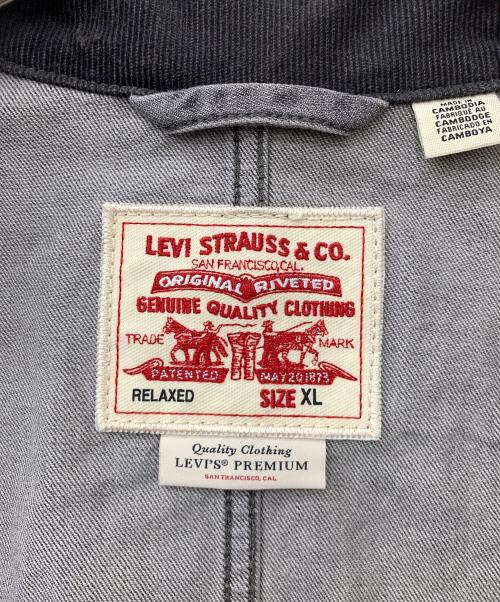 LEVI'S PReMIUM（リーバイス プレミアム）LEVI'S PReMIUM (リーバイス プレミアム) フルジップメカニック トラッカージャケット グレー サイズ:XLの古着・服飾アイテム