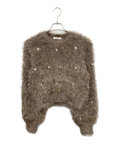 Snidel（スナイデル）Snidel (スナイデル) ハートモチーフニットプルオーバー サイズ:Fの古着・服飾アイテム