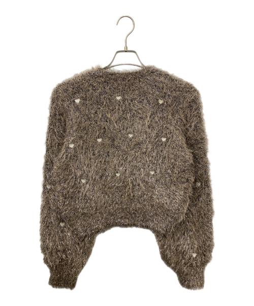 Snidel（スナイデル）Snidel (スナイデル) ハートモチーフニットプルオーバー サイズ:Fの古着・服飾アイテム