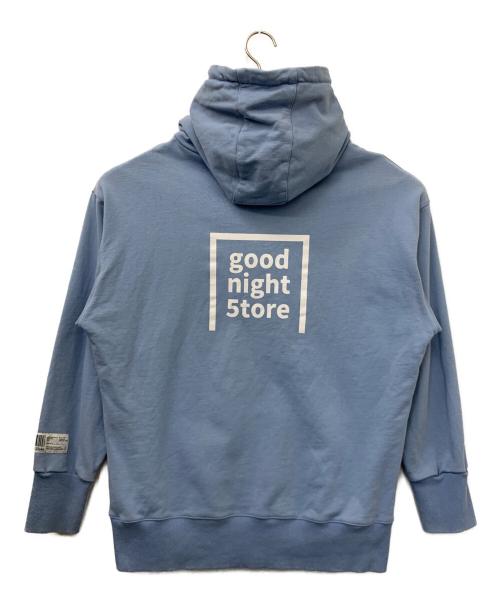goodnight5tore（グッドナイトストア）goodnight5tore (グッドナイトストア) プルオーバーパーカー ブルー サイズ:FREEの古着・服飾アイテム