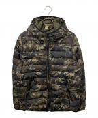 COACHコーチ）の古着「ダウンジャケット」｜カーキ×ブラック